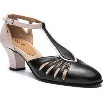 Dámská sálová obuv Rumpf,Dámská swingová obuv 9210, černá/béžová 39