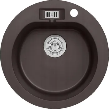 Granitový dřez Jednodřez Moderno Malibu hnědý