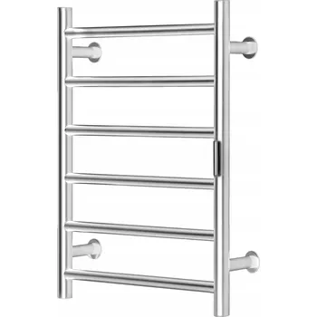 Sušák na prádlo Sušák na ručníky 6 tyčí, 61 x 50 x 10 cm, časovač 1-8 hodin, stříbrný