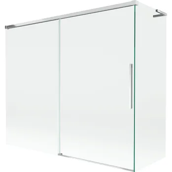 Vanová zástěna Dvoudílná vanová Paraván Mexen 180 x 150 cm průhledná