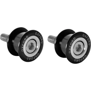 a Rolny - adaptéry kyvné vidlice pro osazení zadního stojanu, OXFORD - Anglie - typ OX812 (šroub M8, alu slitina, protočné provedení, černé)