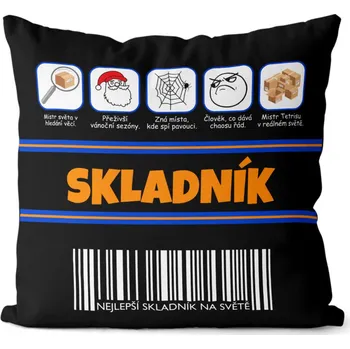 Dekorativní polštářek Polštář 40 x 40 cm - Skladník 100%