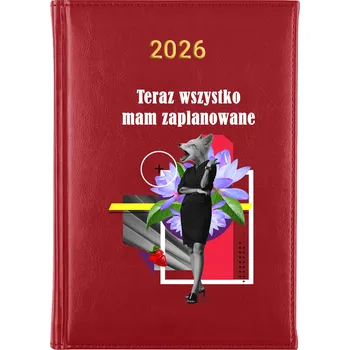Kalendář Knižní kalendář 2026 A5 červený