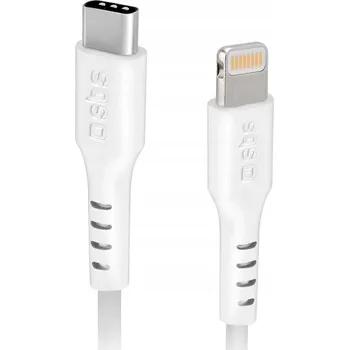 Datový kabel Kabel SBS USB-C - Apple Lightning 1 m bílý