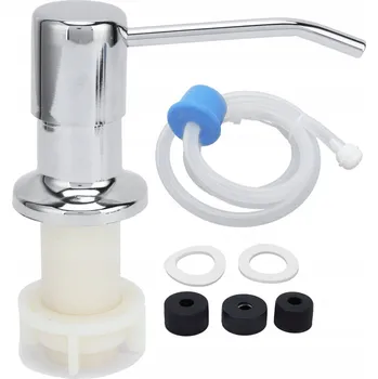 Obraz Dávkovač mýdla na pracovní desku s kolenním výklopným uchycením 1 ml