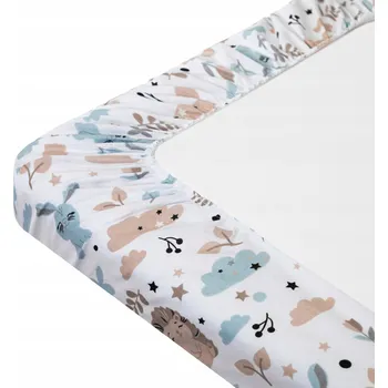 Prostěradlo PROSTĚRADLO DO POSTÝLKY S GUMOU BAVLNĚNÉ na matrace 120x60 cm z Polska