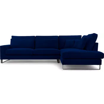 Sedací souprava Sedací souprava TORRE BLACK, pravá, modrá (monolith 77)