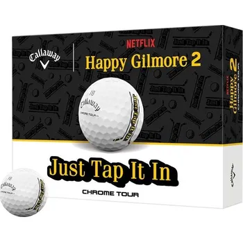 Golfový míček Callaway Chrome Tour Happy Gilmore 2 “Just Tap It In” golfové míčky