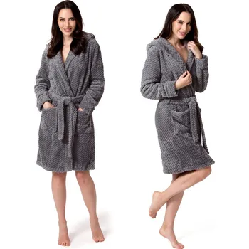 Dámský župan Dámský župan z mikrovlákna Diamond S/M šedý