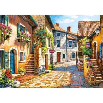 Diamantové malování Diamantové malování - Letní ulička (50x70)