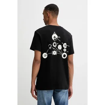 Pánské tričko Bavlněné tričko G-Star Trims back pánské, černá barva, D27721-D976 D27721.D976 99X, vel. XL