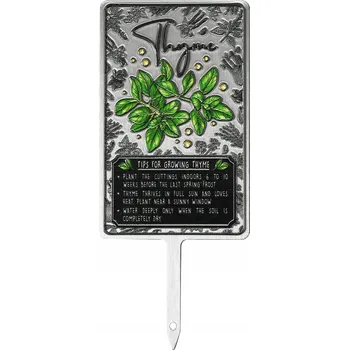 Obraz Stojací tabulka stříbrná 54 x 12,5 cm 1 ks