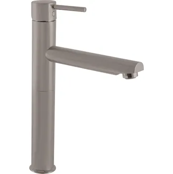 Vodovodní baterie SEINA - Umyvadlová vysoká baterie bez výpusti, Metal grey - lesklá SE930.0MGL, RAV Slezák Barva: METAL GREY - lesklá, Rozměr: 1/2"