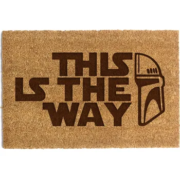 Rohožka ROHOŽKA PŘED DVEŘE 60 x 90 cm "This is the way" Kokosová
