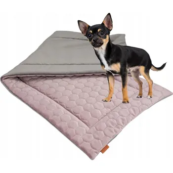 Pelíšek pro psa OBOUSTRANNÁ podložka / vložka do klece pro psa 120x60 cm Ukory RŮŽOVÁ