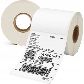 Speciální papír TERMO ETIKETY 100x150 mm bílé samolepky 500 kusů PERFORACE