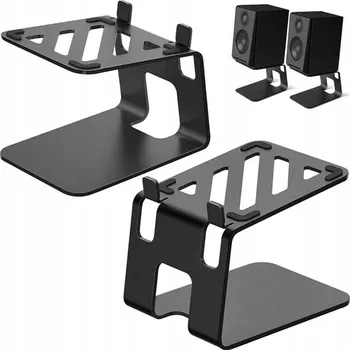 Příslušenství pro čtečku elektronické knihy STOJANY NA REPRODUKTORY NA STŮL POLICI PROTI VIBRACÍM NAKLONĚNÉ KOVOVÉ 2ks