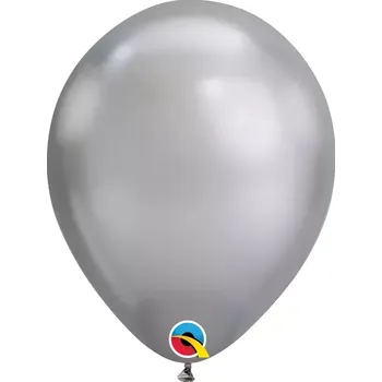 Balónek Balónek Qualatex CHROME 18cm - stříbrný 100ks