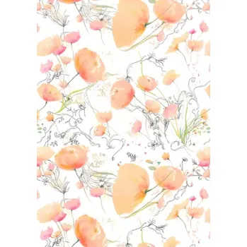 Balící papír Balicí papír květiny vodové 2 x 0,70 m