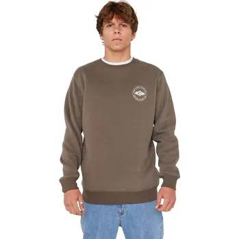 Pánská mikina Rip curl pánská mikina Staple Crew Rock | Šedá | Velikost M