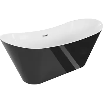 Vana MEXEN CELIA VOLNĚ STOJÍCÍ VANA BÍLÁ/ČERNÁ 170x75 CHROM