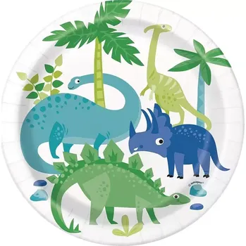 Talíř Papírové talíře Dino 17 cm