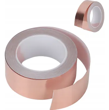 Lepicí páska SAMOLEPICÍ TAŚMA Z FOLII MIEDZIANEJ VODIVÁ EMI ODPUZUJÍCÍ HLEMÝŽĎ