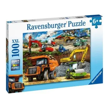Ravensburger Puzzle - Stavební vozidla 100 dílků