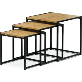 Konferenční stolek Set 3 ks odkládacích stolků