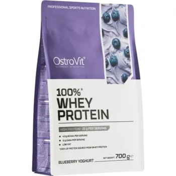 Protein OstroVit 100% Whey Protein syrovátkový protein doplněk stravy s jogurtovo-borůvkovou příchutí 700 g