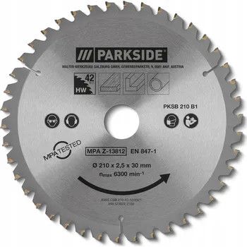 Pilový kotouč PARKSIDE Kotouč pro pilu PKSB 210 B1, 210 mm, 42 zubů