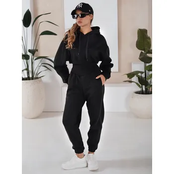 Dámská tepláková souprava komplet SERINE světle šedá barva Barva: Černá, Velikost: M