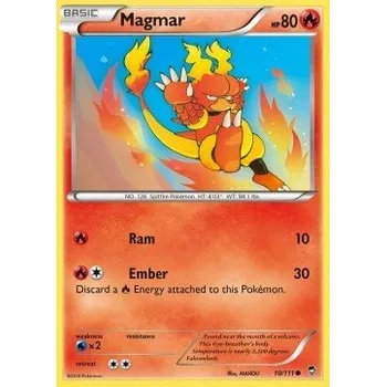 Sběratelská karetní hra Pokémon FFI 010/111 Magmar - Furious Fists Stav: Near Mint, Verze: NORMAL