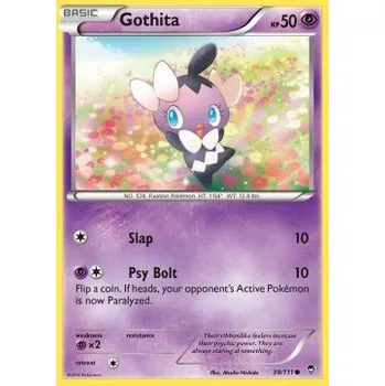 Sběratelská karetní hra Pokémon FFI 039/111 Gothita - Furious Fists Stav: Near Mint, Verze: NORMAL