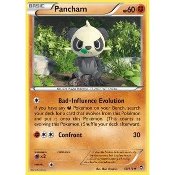 Sběratelská karetní hra Pokémon FFI 059/111 Pancham - Furious Fists Stav: Near Mint, Verze: NORMAL
