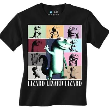 Chlapecké tričko Dětské tričko Galerie Ještěrky Lizard (Velikost: 3-4, Barva: Černá)