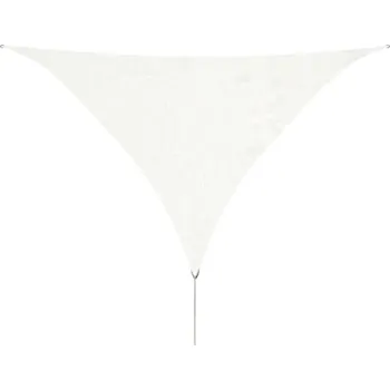 Stínicí plachta vidaXL Plachta proti slunci HDPE trojúhelník 3,6 x 3,6 x 3,6 m bílá