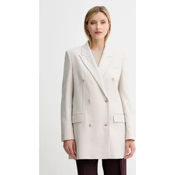 Dámské sako Sako s vlnou BOSS Jukana 50548736 béžová 01C, vel. 34