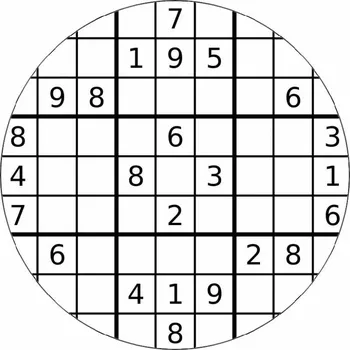 Přisada na vaření a pečení Jedlý papír sudoku 19,5cm - Pictu Hap