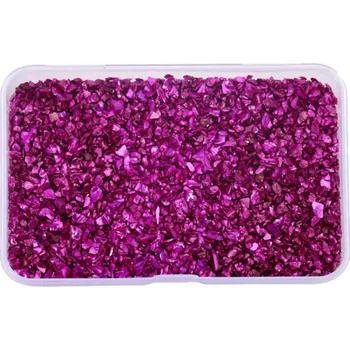 Drcené skleněné kameny do pryskyřice 30 g Dekorativní kamínky s krabičkou Epoxidové tvoření Výplň do formy Umělecké dekorace tmavě růžová