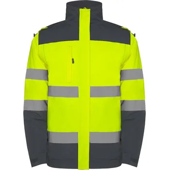 Chlapecká bunda Roly Pánská reflexní bunda Epsylon Barva: modrošedá/svítivá žlutá (23221), Velikost: XL