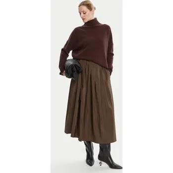 Dámské oblečení Weekend Max Mara Trapézová sukně Zarda 2525106031 Hnědá Regular Fit 42