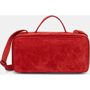 Kabelka Semišová kabelka MSGM 3941MDZ58.966 červená 33X, vel. ONE SIZE