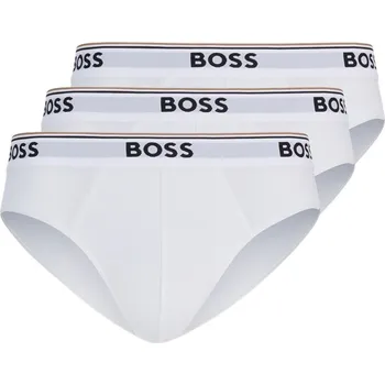 Pánské spodní prádlo pánské slipy BOSS - 3 ks - WHITE - L (Boss Mens 3 Pack Briefs)