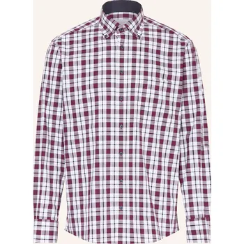 Eterna Pánská Košile Comfort Fit, bílá / tmavě červená /...