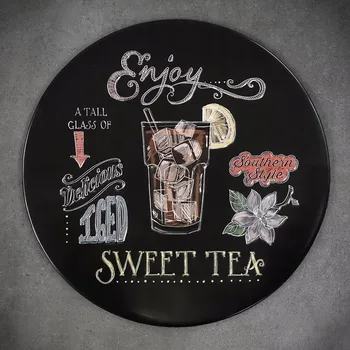 Obraz Dekorativní kovová cedule ENJOY SWEET TEA