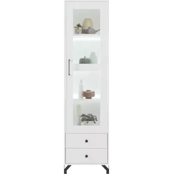 Knihovna Vitrína 50 cm Bergen, bílá