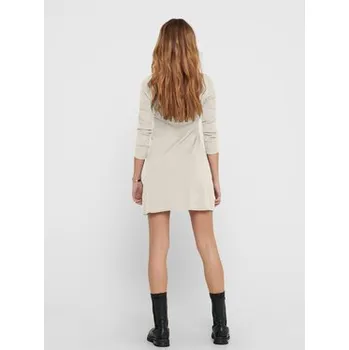 Dámské šaty ONLY Úpletové šaty 15185761 Écru Regular Fit XS