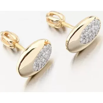 Náušnice Dámské náušnice stříbro 925 zirkon zlacené PKL-2265