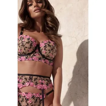 Podprsenka Nevyztužená podprsenka Kinga Frou Frou Růžová 80D